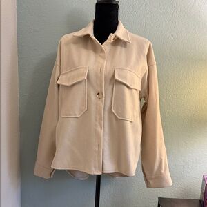 SHEIN Women's Beige Utility Jacket